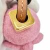 Great LOEWE Bag charm Elephant charm Elephant Anagram Cube pink felt Women Used