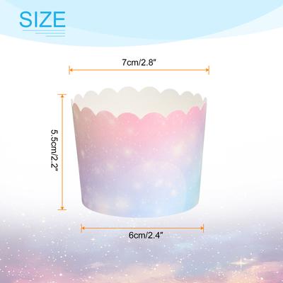 50/100/150pcs Cupcake Wrapper Paper Baking Cup Cupcake Liners 6oz Cake Cups Candy Cups Paper for Party Birthday Favor DIY