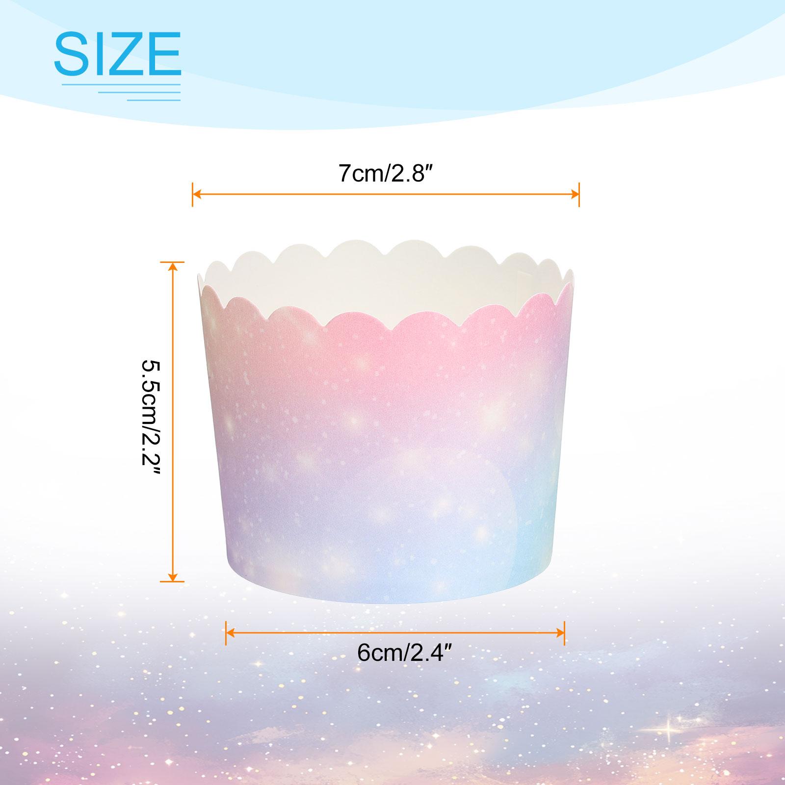 

50/100/150pcs Cupcake Wrapper Paper Baking Cup Cupcake Liners 6oz Cake Cups Candy Cups Paper for Party Birthday Favor DIY 50pcs