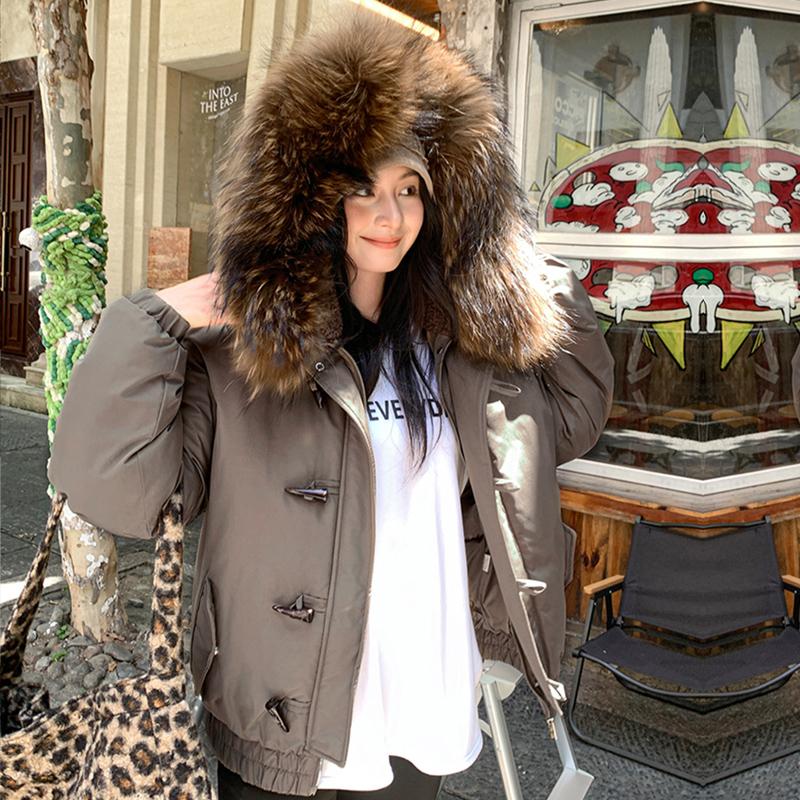 Podzim Zima Zahustit Teplá Parka Ženy Neformální Sladké Jednobarevné Velká kapsa Volná Kabát s kapucí Bundy Outwear