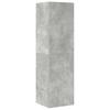 4 piece TV cabinet set concrete grey particleboard