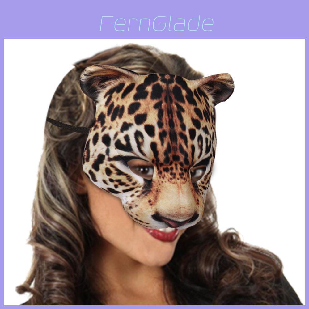 Halloween-Gepardenmaske aus EVA-Material für Kostümpartys und DIY-Dekoration