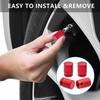 4Pcs Premium Tire Valve Stem Caps with O Rubber Seal, Universal Dustproof Car Air Stem Covers for Cars Bikes & All Vehicles