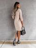 Autumn/Winter 2021 Solid Color Off-Shoulder Sexy Dress - In Stock