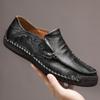 Men's Handmade Leather Shoes Casual Slip On Loafers Men's Flats Moccasins