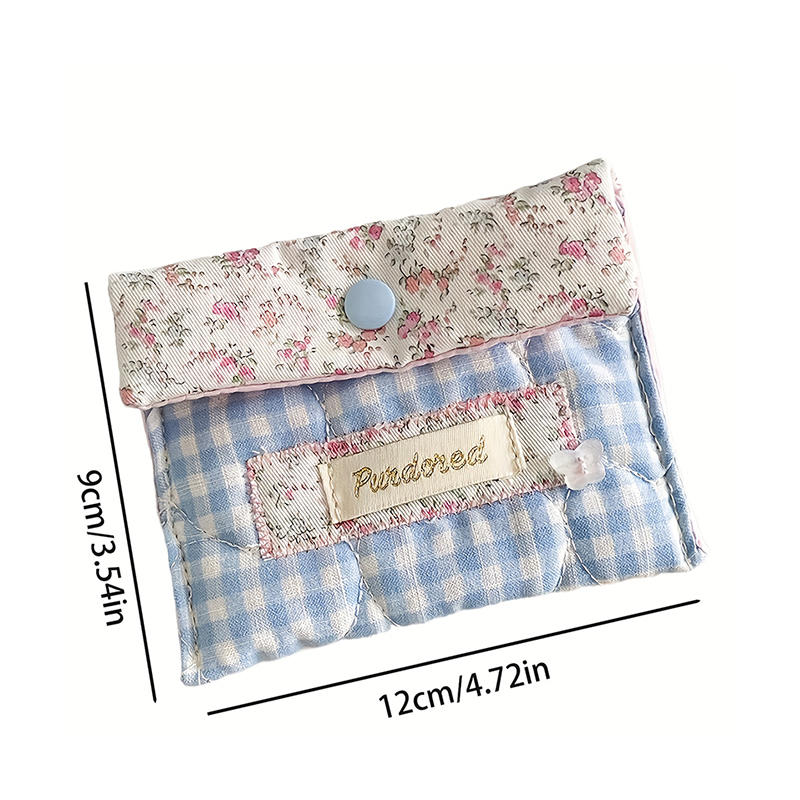 

Women Cartoon Makeup Bag Fashion Pink Buckle Coins Lipsticks Cosmetic Storage Pouch Portable Mini Make Up Bag For Girl Gift синий