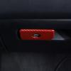 Red Carbon Co-pilot Storage Box Handle Trim Cover Accessories For Ram 3500 19-24