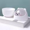 Ins Trash Can Organizer Ins Desktop with Lid Kawaii Cute Bear Trash Bin Storage Box Girl Pen Holder Storage Bucket with Flip Top
