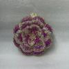 Handmade Rhinestone Floral Evening Clutch - Three-dimensional Design for Weddings & Banquets