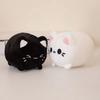 Pink Peachy Kitten Plush Toys Cute Plushie Cat Soft Dolls Black Cat Stuffed  For Girl Friends