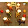 Tealight Candle Holders Set for Diwali Decoration Item for Home Décor Tea Light - Handmade Elephant Candle Stand Diwali Decorations - Set of 6