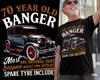 70 Year Old Banger Classic Car T-shirt Funny Vintage Auto Grandpa Unisex Gift