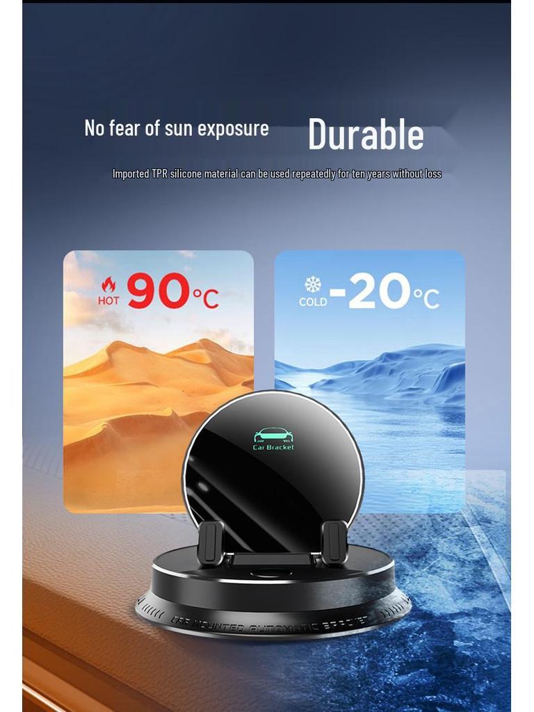 Smart Induction Multifunction Car Phone Holder - Non-slip Dashboard Mount for Navigation