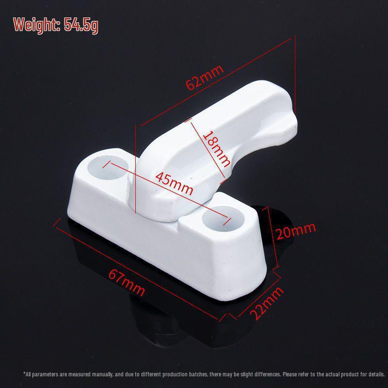 

ПВХ Т-образная ручка, засов для замка окна и двери - Безопасный противовзломный замок для створки.