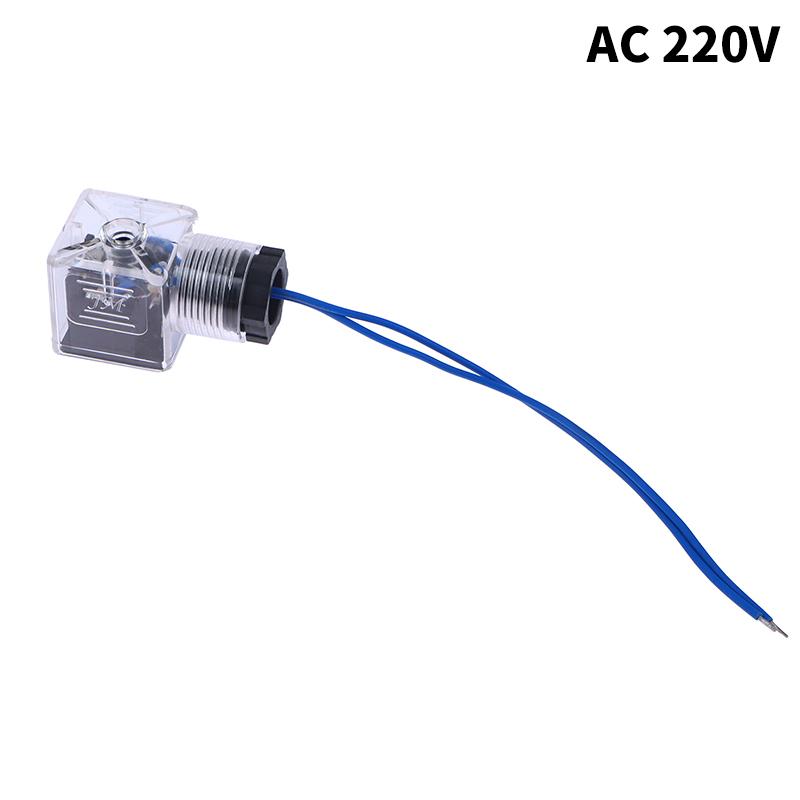 

Гідравлічний електромагнітний клапан Електромагнітна розподільна коробка з лампою Dc 24V/AC 220V Прозорий пневматичний тримач лампи as the picture