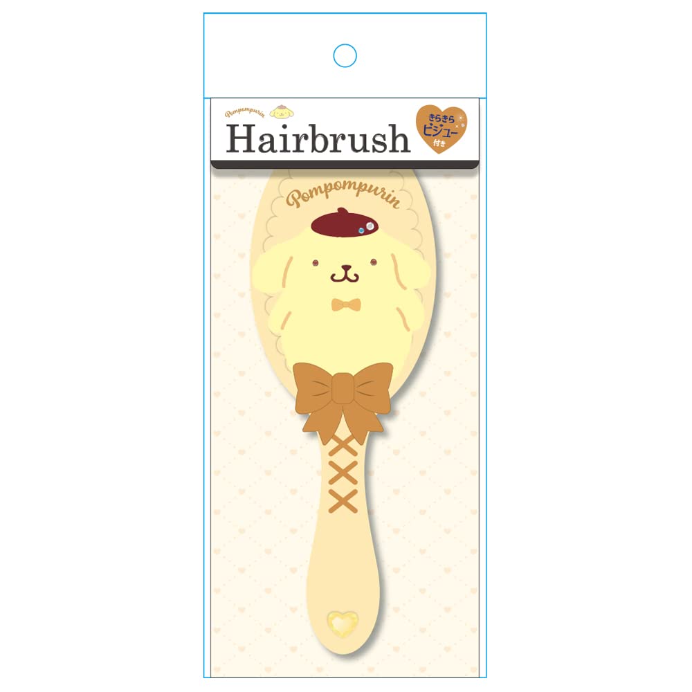 Morimoto Sangyo Die-Cut Hairbrush Sanrio Characters Pompompurin