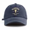 Bull Skull Western Cowboy Baseball Hats Cotton Distressed Dad Hat Outdoor Sun Hat  for Men Women