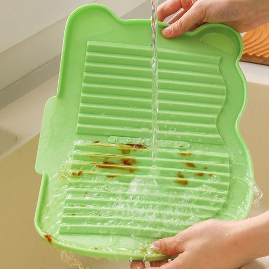 Silicone Dish Drying Mat with Non-Slip Base Heat-Resistant Drainage Rack for Kitchen Countertop Foldable Insulation Pad for Sink Table Use