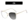 New Fashion Cat Eye Large Frame TR90 Photochromic Reading Glasses Women Anti Blue Light Prescription Eyewear