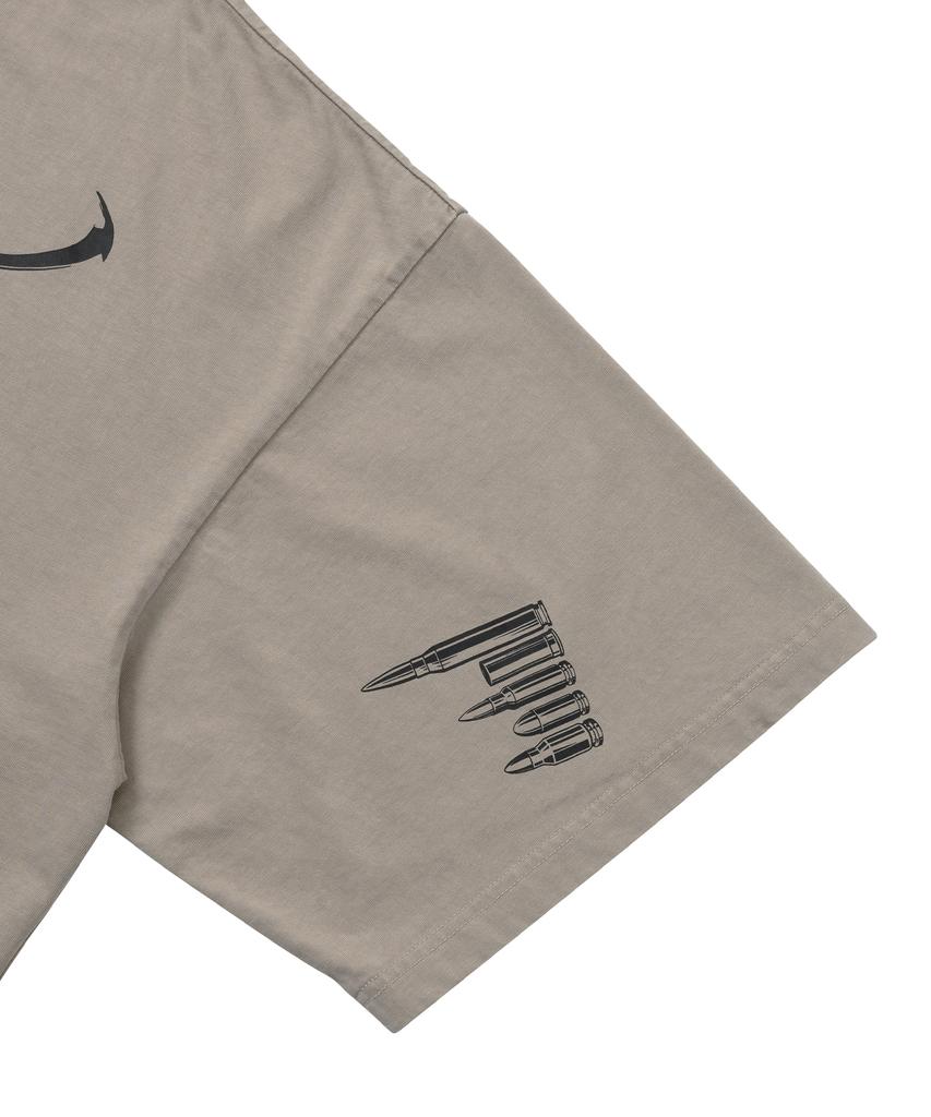 AJOBYAJO [Pba] Gun Shot T-Shirt [Beige]