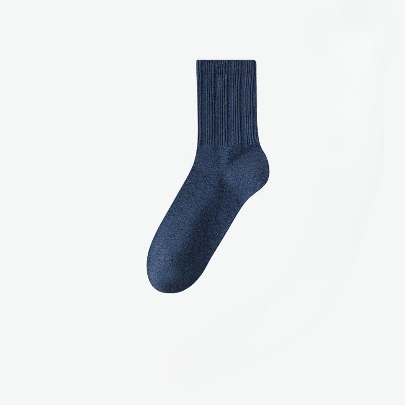 

Осенне-зимние мужские носки средней длины, антибактериальные с эфирным маслом алоэ вера, дезодорирующие, утолщенные теплые, из чистого хлопка с высокой эластичной резинкой 1 pair синий