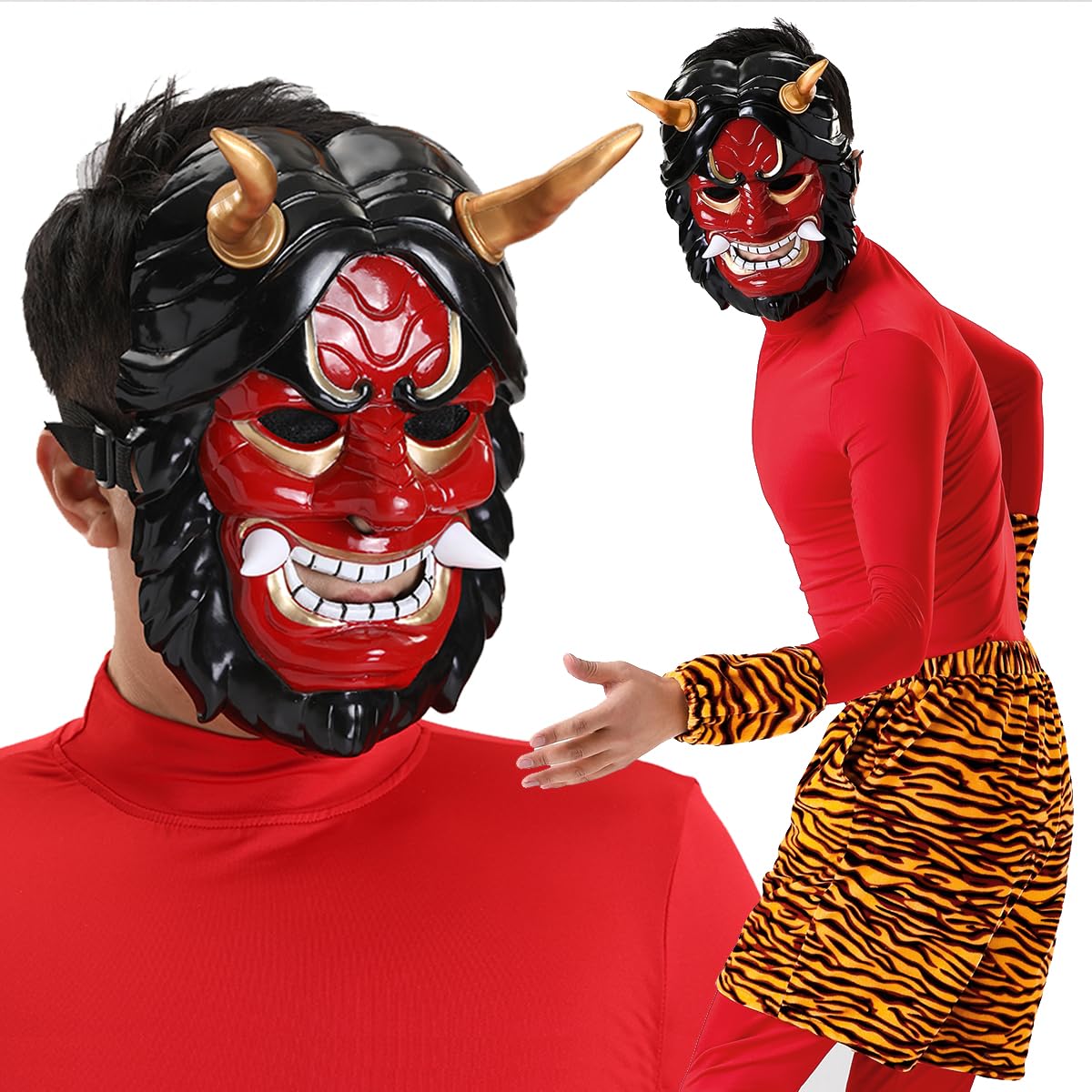 

Setsubun Oni Красный Синий Oni 5 шт Oni Oni Oni Setsubun Bean Сценическое представление Культурное фото Аниме Праздничное мероприятие Взрослый [HOLOUN] Костюм, Oni, Косплей,