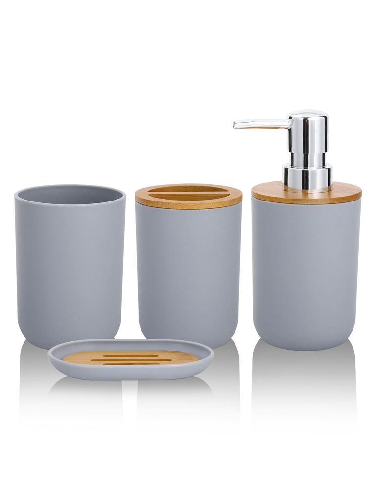 4Pcs 5pcs Bathroom Accessories Set Plastic Bathroom Decor Sets Accessories