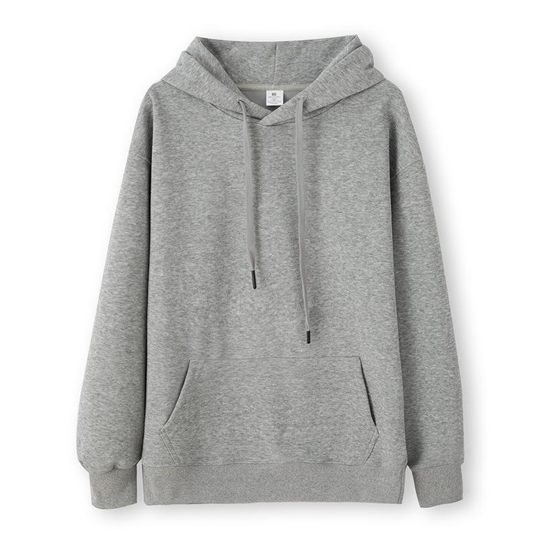 Unisex Baumwolle Plus Samt Kapuzenpullover - Herbst/Winter Locker sitzender Hoodie für Paare