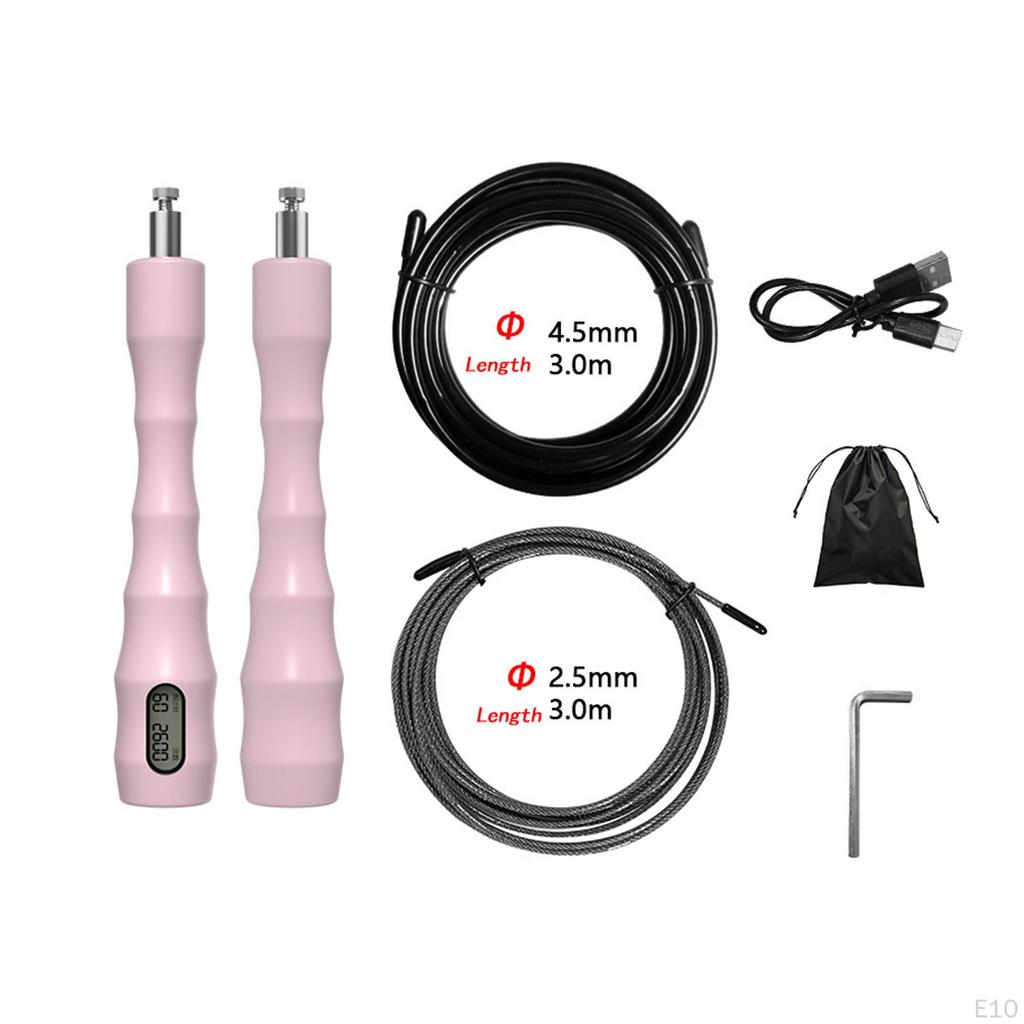 Intelligentes Zähl-Springseil Elektronisches Springen 300cm Verstellbare Länge Heim-Fitnessstudios