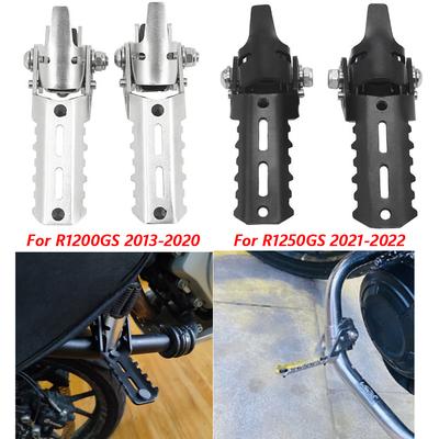 Motorrad Autobahn Vorne Fußrasten Klapp Fußstützen Schellen 22-25mm Für BMW R1200GS R1250GS Triumph Tiger Explorer Honda