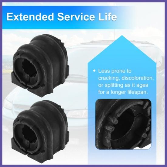 No.K34 Stabilizer Sway Bar Bushing Kit for HYUNDAI AZERA 12-17 Black