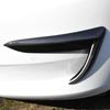 For Tesla Model 3 2017-2026 Real Dry Carbon Fiber Car Front Fog Light Trim Cover Auto Fog Lamp Frame Blade Trim Eyebrow Spoiler
