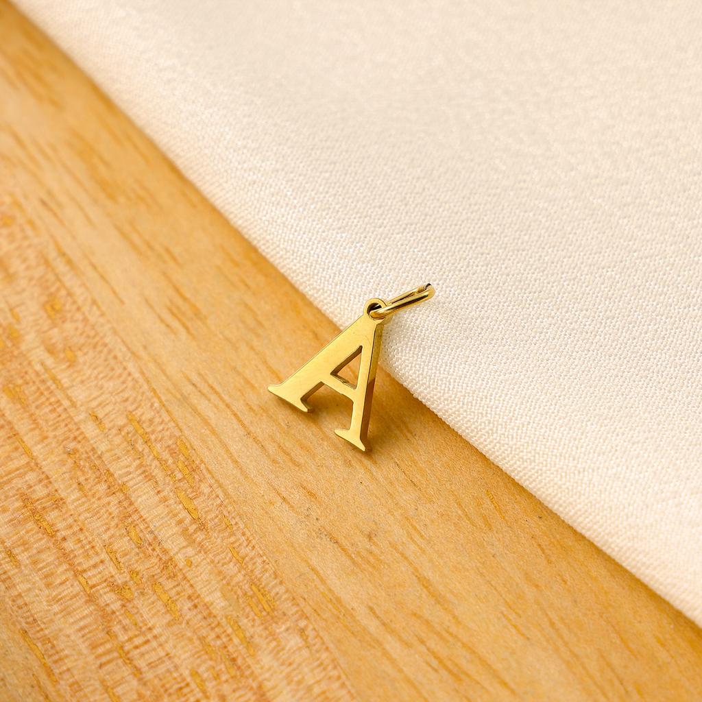 Small Luxury Initial Charm Pendant Set, DIY Letter Necklace Making Supplies, Everyday Wear Accessories for Women