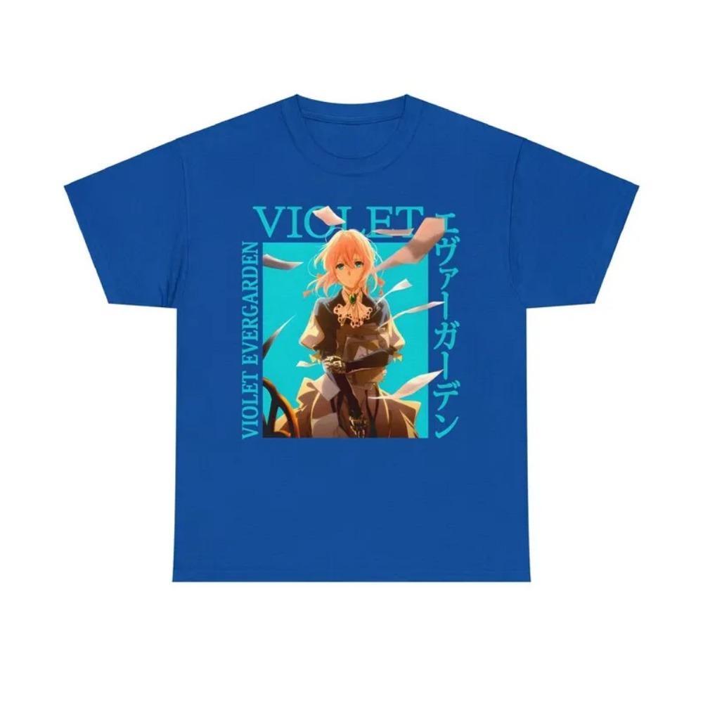 

Violet Evergarden Anime Lover T Shirt Model Year Round Clothing Personality Clothes Plus Size Unisex Short Sleeves Soft 3XL