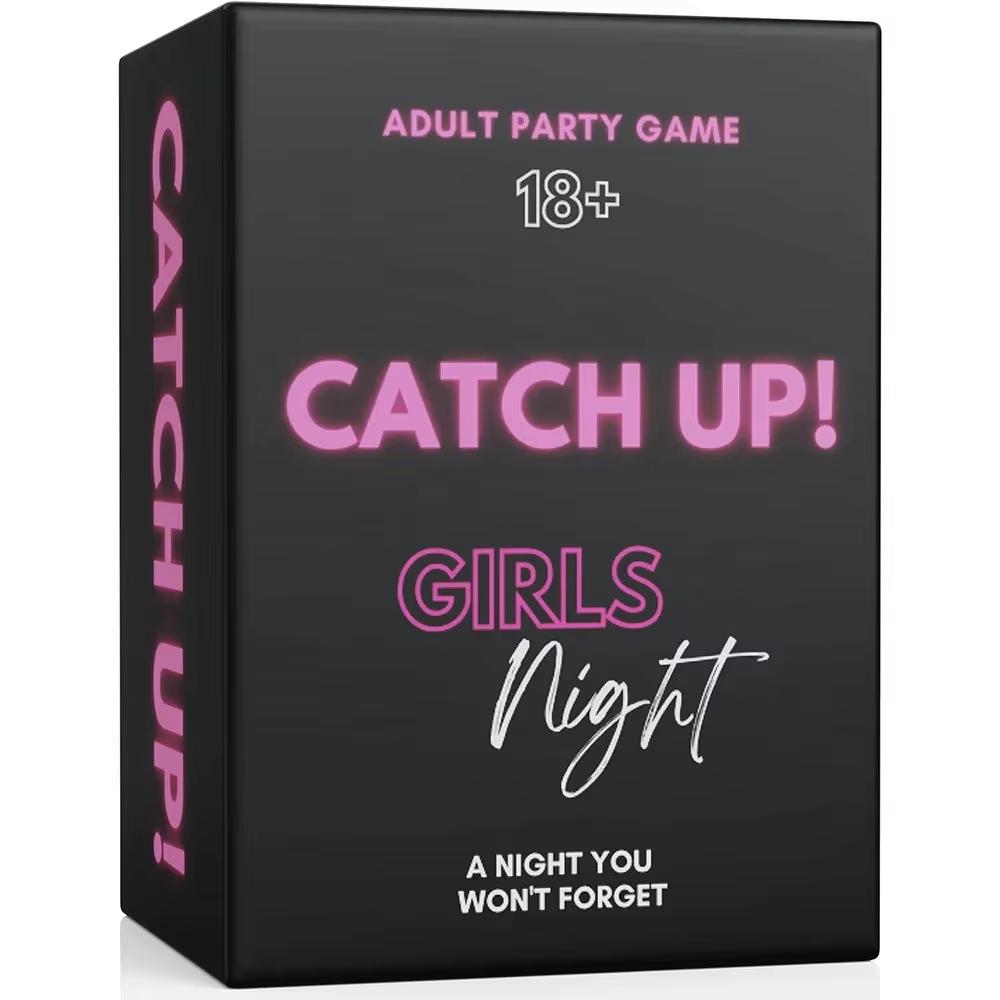 

Catch Up Girls Night Card Game Party Game Spicy Thought Provoking Conversation Starters for Fun Girls Nights Party світло-сірого кольору