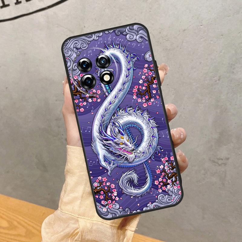 Japanese Dragon Case For OnePlus 15 R 13 13R 13T 12 11 10R 10T 8T 9 10 Pro Nord CE 5 4 2 3 Lite N20 N30 Cover