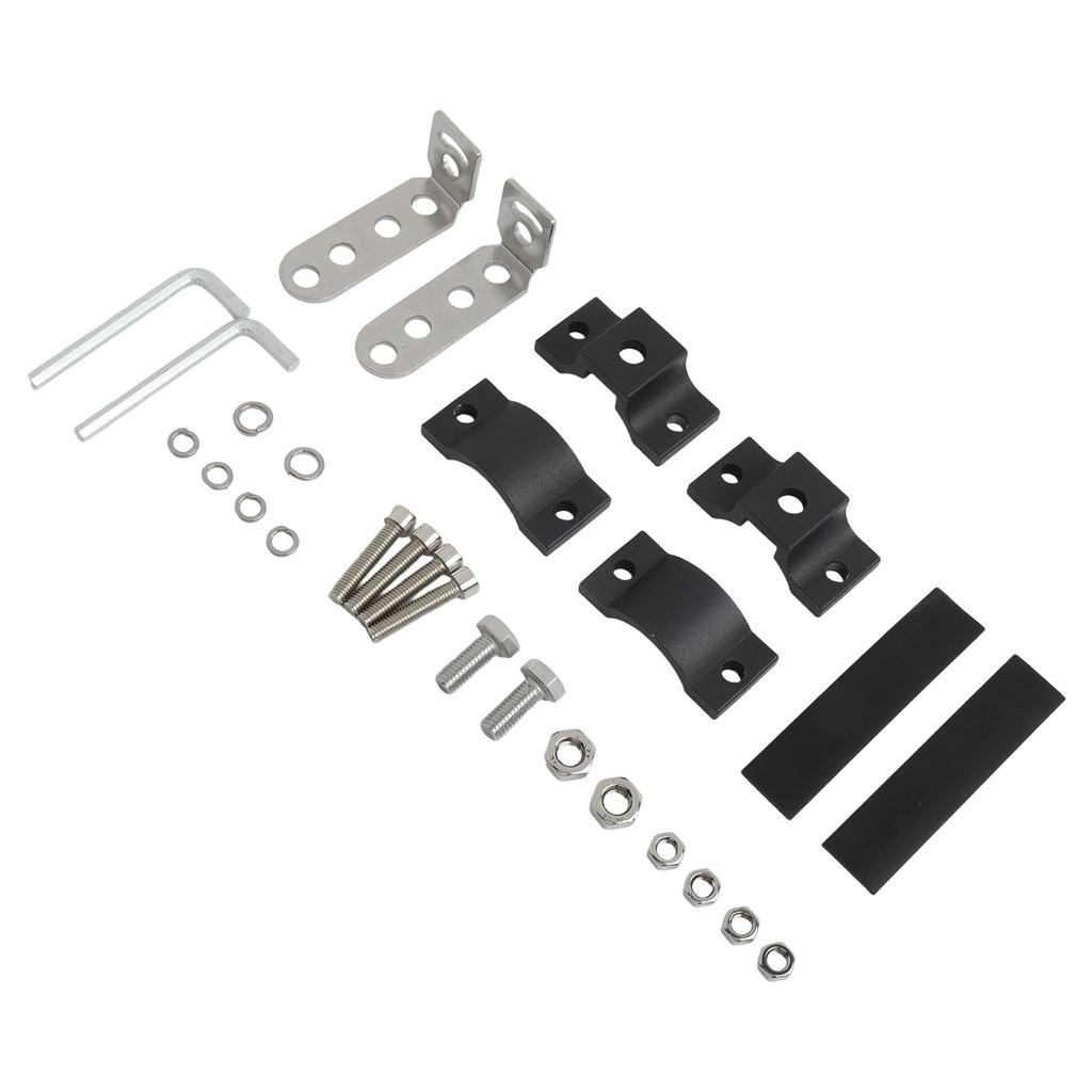 Black Bumper Tube Clamp Maximum Diameter 22-32mm Suitable For Trucks Aluminum Alloy Material For Agricultural Vehicles
