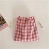 Small Fresh and Simple Large Square Cotton and Linen Drawstring Bundle Mouth Bag Storage Candy Tea Bag