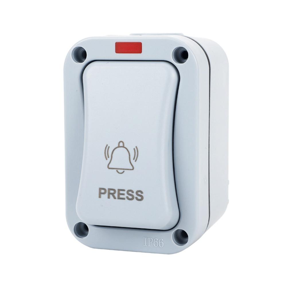 

Weatherproof Doorbell Switch for Outdoor Use with Mounted Installation Dustproof Sealed Design and LED Indicator Light China Mainland