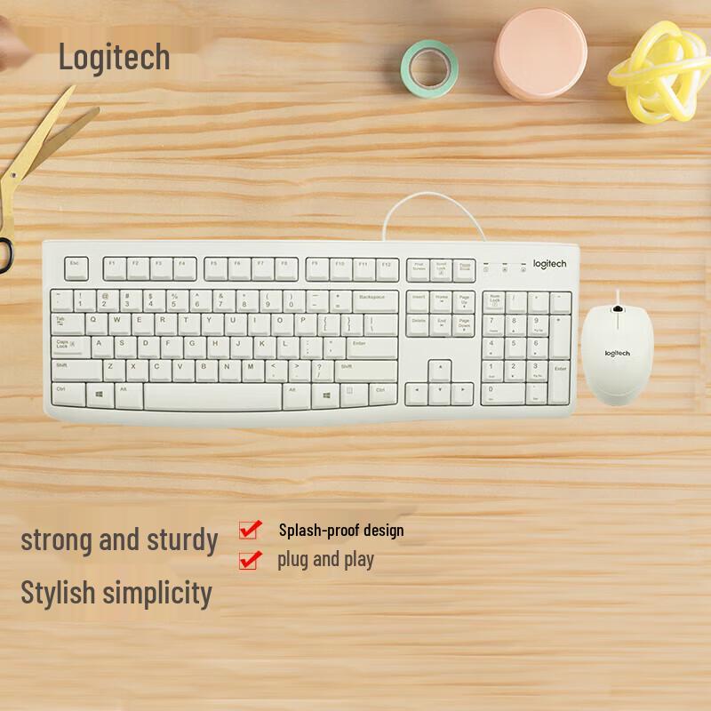 

Logitech MK120 Wired Keyboard and Mouse Combo