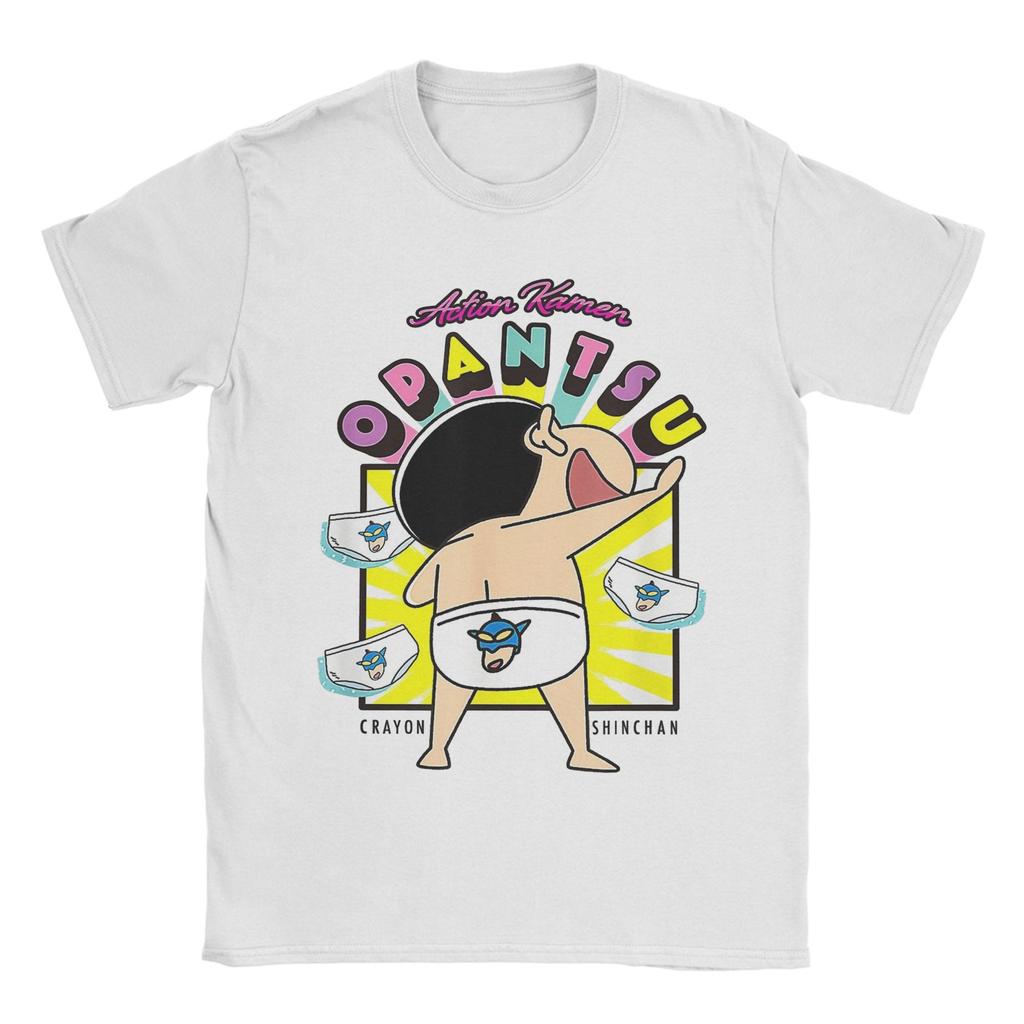 Leisure Crayon Shinchan Cute T Shirt Unisex Oneck Short Sleeve Tops Cotton Summer Clothing