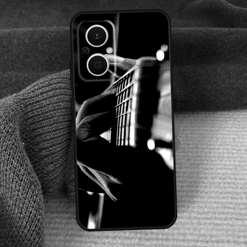 Vintage Music Guitars Phone Case For OPPO Reno 12 F 13 11 8T 7 8 10 Pro OPPO Find X8 Pro X6 Pro X3 X5 Lite Cover