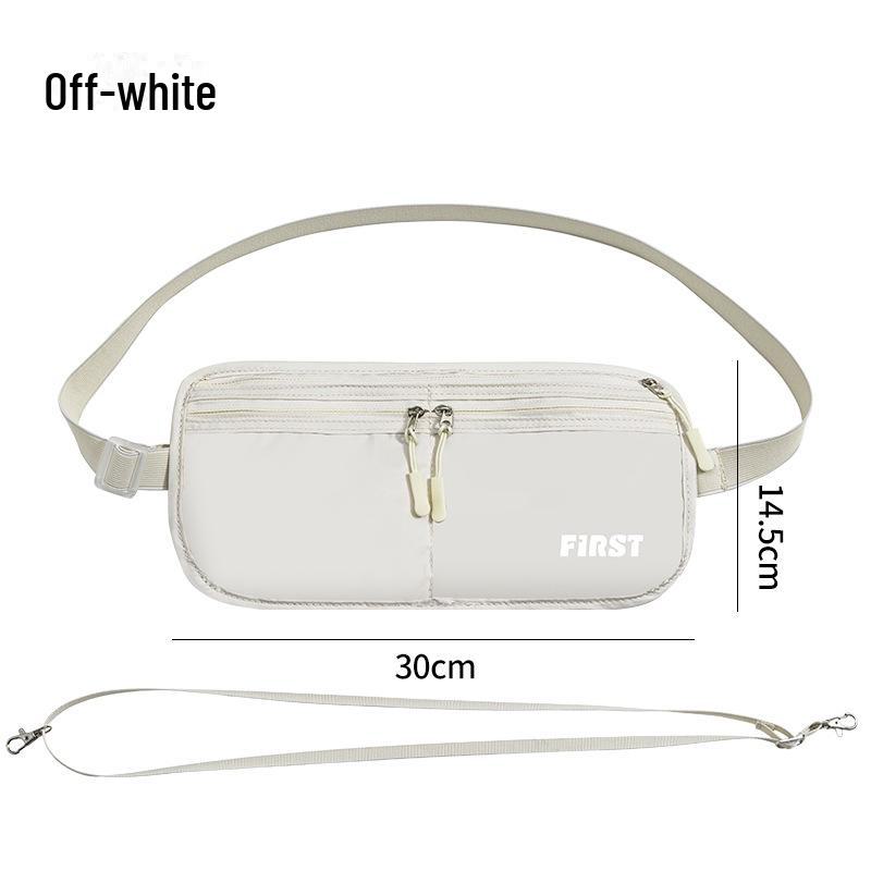 Unisex Foldable Breathable Sports Canvas Anti-Theft Waist Bag for Travel and Cycling