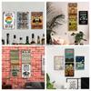SQ-DGLZ Vintage Camping Rules Relax Metal Sign Plate Tin Sign Plate Home Bar Door Wall Decor Sticker Decoration Plaque Poster