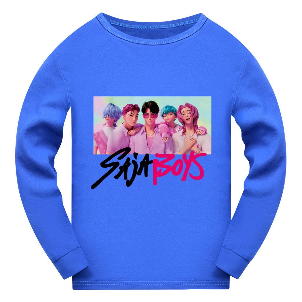 5028 Kids Girls Sajaboys Rumi Zoey Mira Super Star Print Long Sleeves T-Shirt
