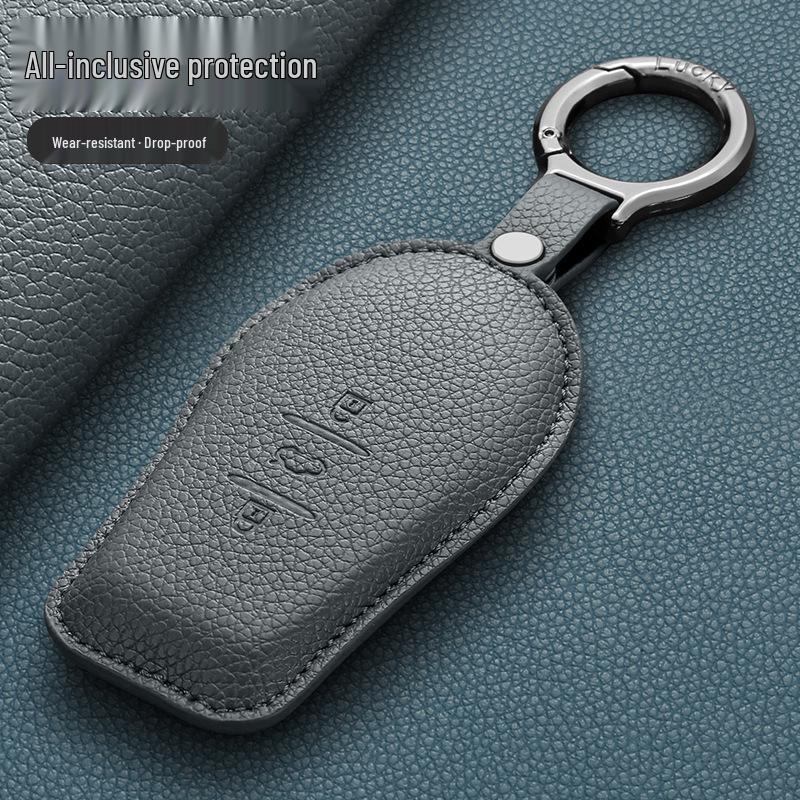 2025 Nissan N7 Key Case: Full Coverage PU Shell with High-End Buckle, Fashionable Design for Men and Women