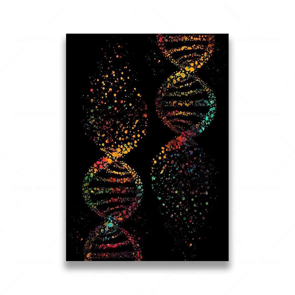 Anatomia Umana Muscoli DNA Neuro Arte Murale Pittura su Tela Poster e Stampe Mappa del Corpo Immagini Murali Educazione Medica Decorazione per la Casa