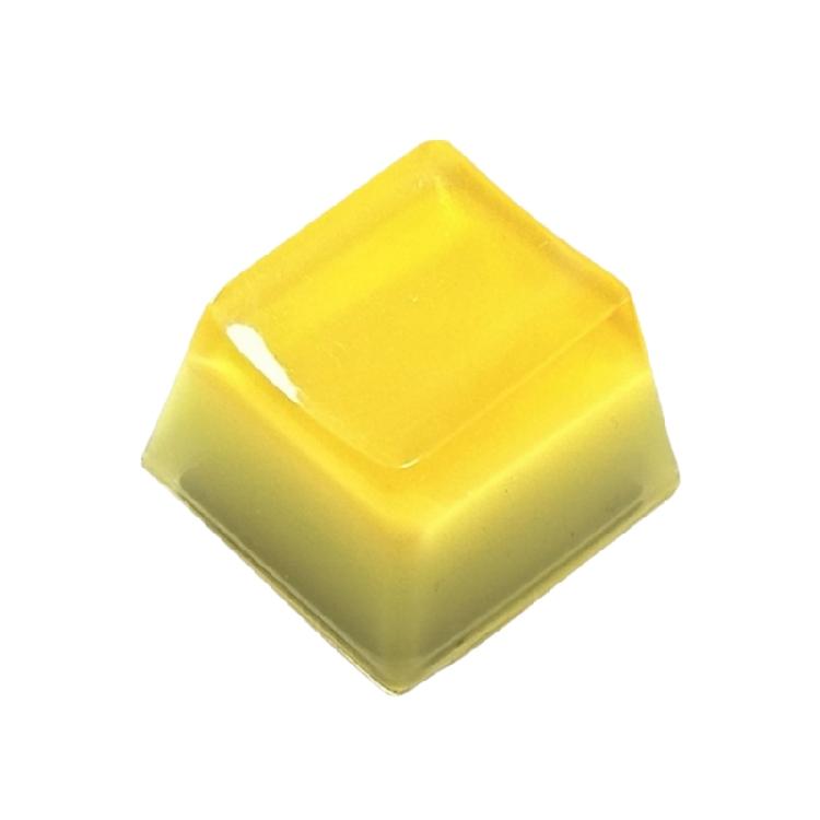 

Mechanical Keyboards 3D Jelly Drop Glues Resin Keycaps Customizeds Puddings Translucent Keycap жёлтый