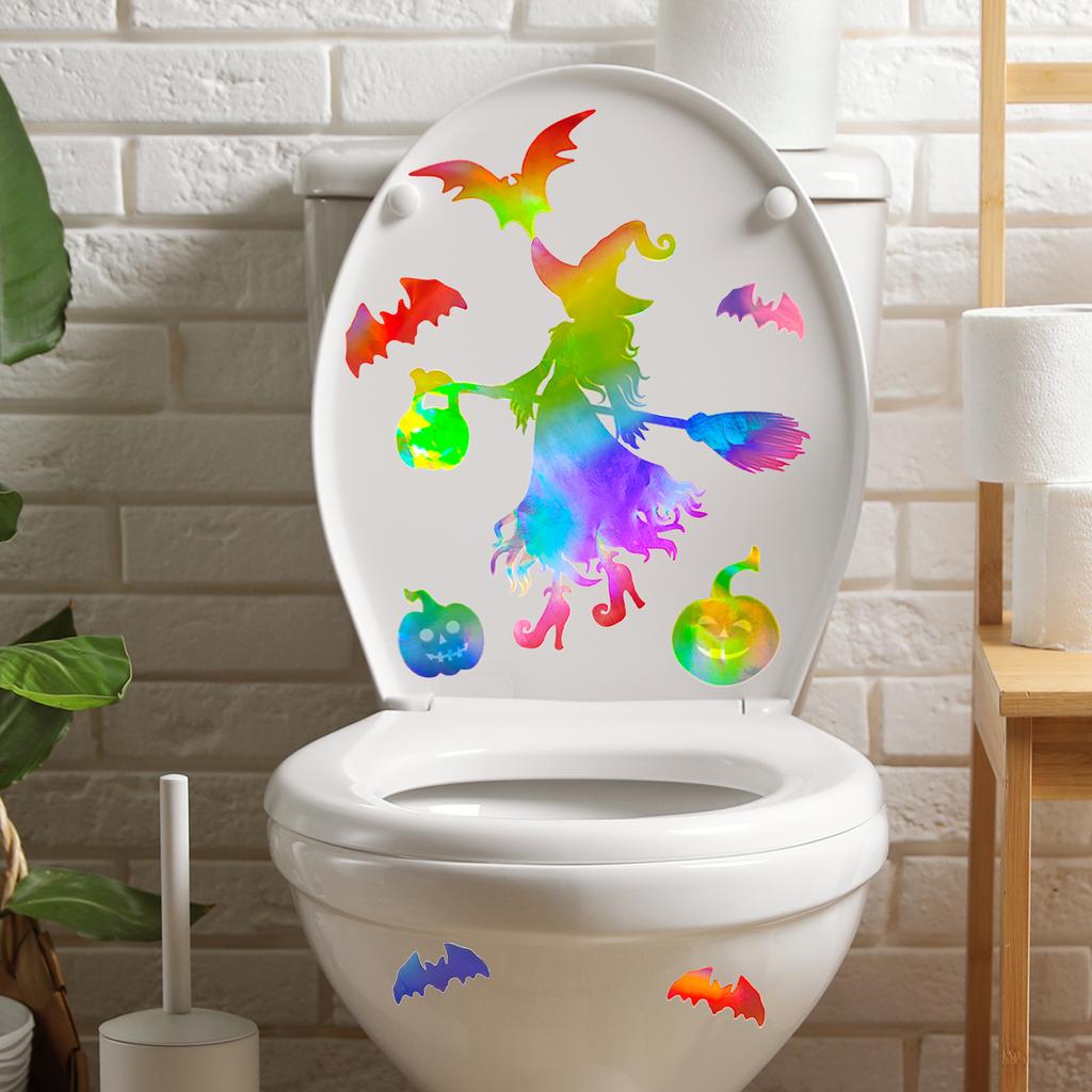 Ls 165.01 Million Holy Day Lantern Witch Pumpkin Laser Sticker Ornament Angle Different Color Light Different