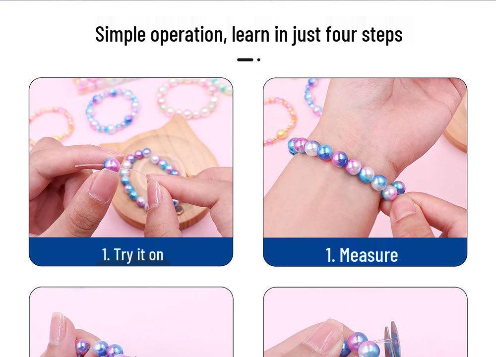 Acryl 24-Fächer Perlen-Set für DIY Armband und Schmuckherstellung